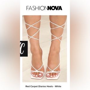 Red Carpet Diaries Heels - White